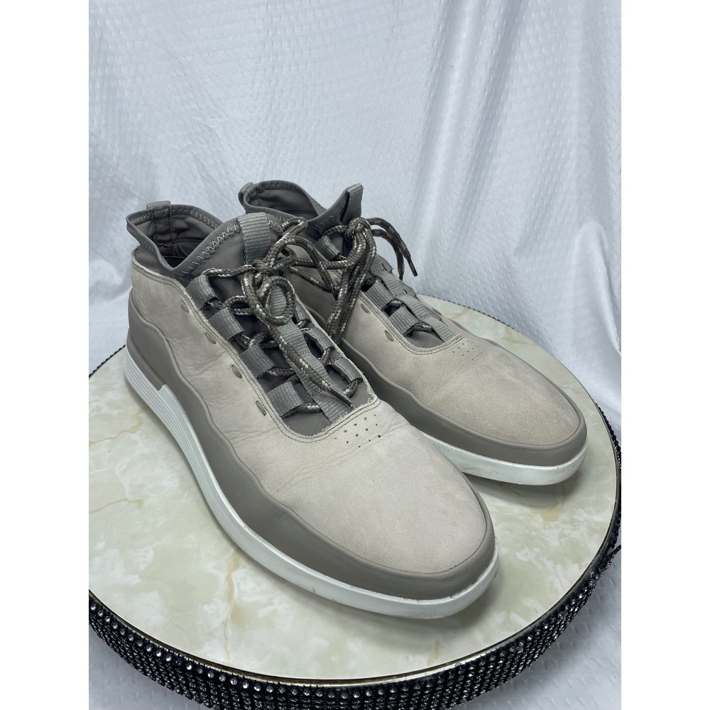 Wolf & Shepherd Crossover Mid Shoes Mens 10 Grey Suede Sporty Lace Up Sneakers